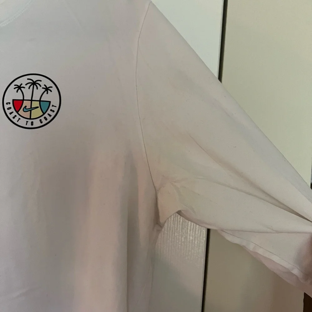 Nike White Long Sleeve Tee with Palm Logo - Picture 5 of 8